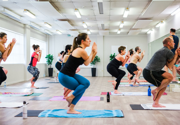 Eight Casual Classes incl. Mat Hire - Choose from Bikram Yoga, Inferno Hot Pilates, Dynamic Flow & Yin Yoga - Options for One Month Unlimited Membership & for Two People Available