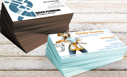 $15 for 500 Premium Business Cards Featuring Your Design incl. Nationwide Delivery