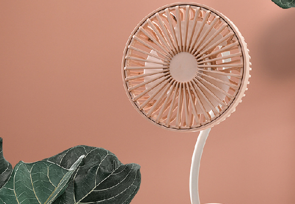 Portable Rechargeable Table Clip Fan - Available in Four Colours