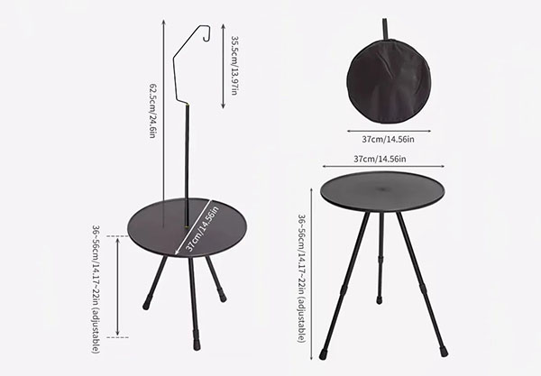 Ultralight Portable Camping Round Table - Two Options Available