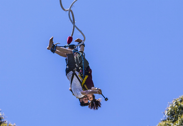 Solo Bungy Jump at Taupo's Cliff-Top Bungy