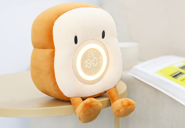 Plush Toy Night Light Alarm Clock for Kids