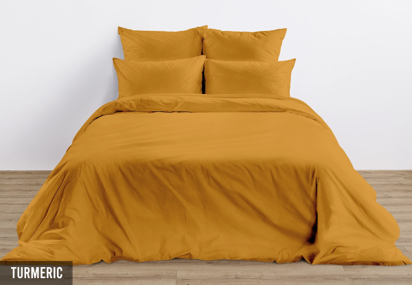 Winkl Cotton Tencel Duvet Cover Set - Available in Five Colours & Three Sizes