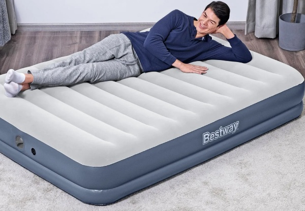 Bestway Queen Air Mattress with Built-in Rechargeable Pump