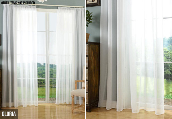 Sheer Ready-Made Net Curtains - Two Designs & Six Sizes Available