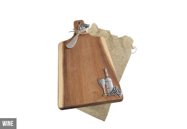 Paddle-Style Serving Board Gift Set - Six Styles Available with Free Delivery