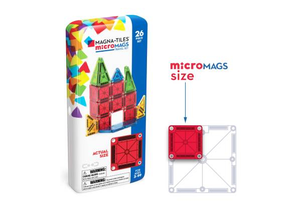 Magna-Tiles 26-Piece Travel Set - Option for Two Sets