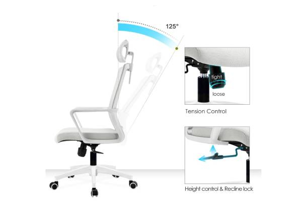 ErgoLux High-Back Office Chair - Available in Two Colours