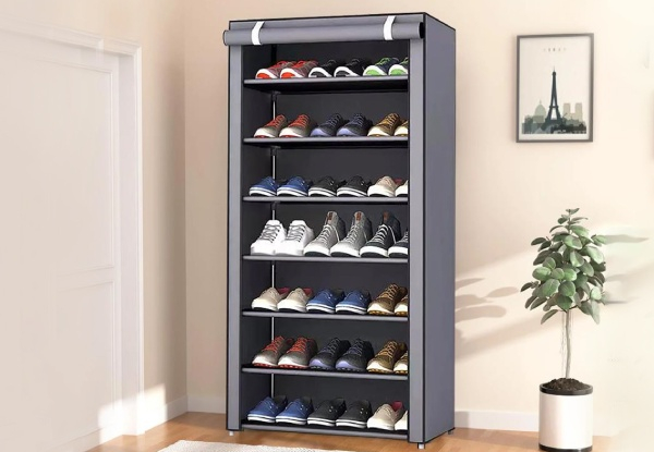 Stackable Shoe Rack with Cover - Available in Two Colours & Three Options