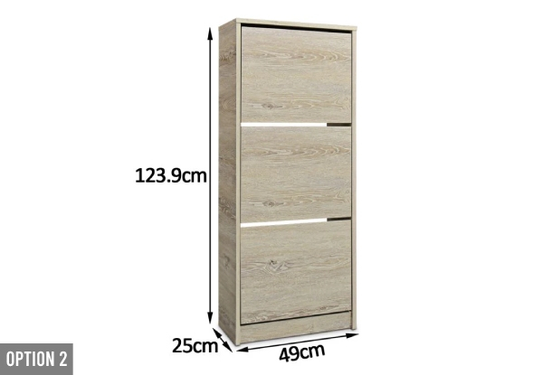 Contemporary Sleek Design Shoe Cabinet - Two Options Available