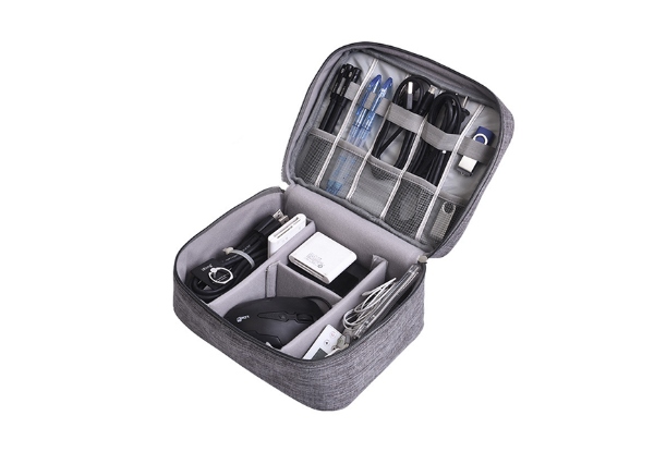 Charging Cable Travel Organiser Bag - Five Colours Available