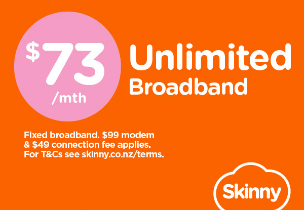 Skinny Unlimited Broadband for Just $73 Per Month & No Pesky Contract