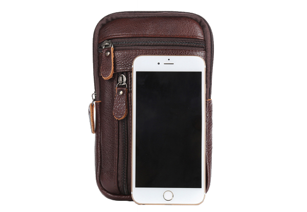 Men's Crossbody Phone Pouch - Available in Two Colours & Option for Two