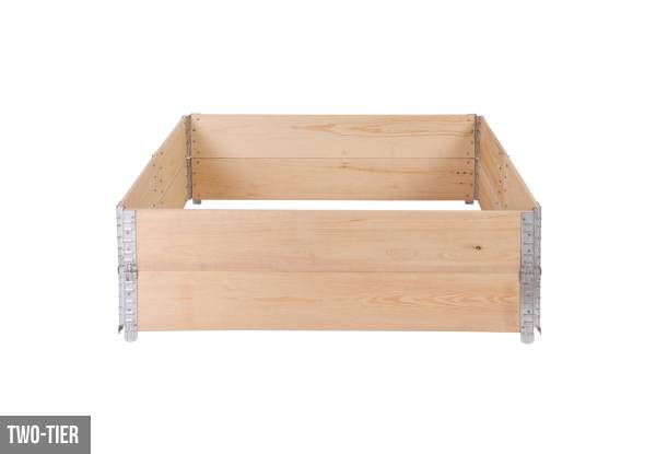 Wooden Raised Stackable Garden Bed - Option for Single-Tier or Two-Tier