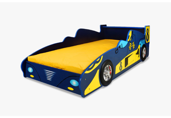 Supreme F1 Racing Car Children Bed - Blue