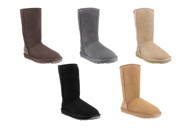 Comfort Me Australian-Made Memory Foam Tall Classic UGG Boots incl. Complimentary UGG Protector - Five Colours & Ten Sizes Available