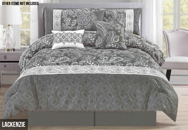 Seven-Piece Comforter Set - Two Styles & Three Sizes Available