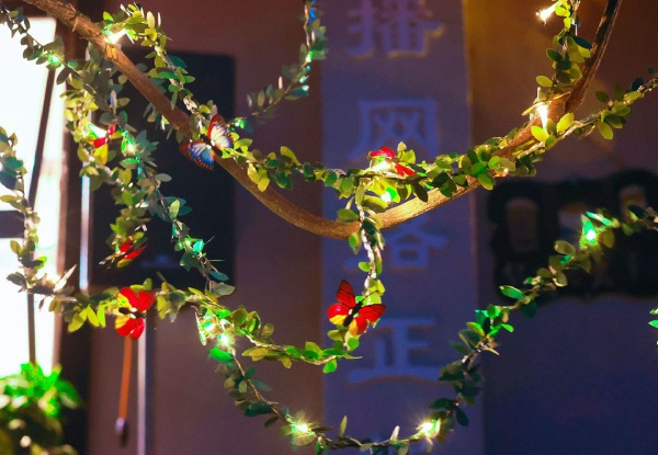 LED Leaf Vine String Lights -Two Options Available & Option for Two-Pack