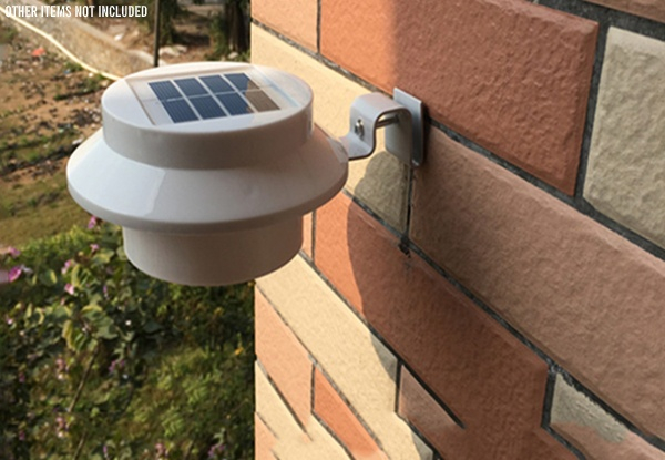 Two Solar-Powered Outdoor LED Gutter Lights - Two Options Available & Option for Four