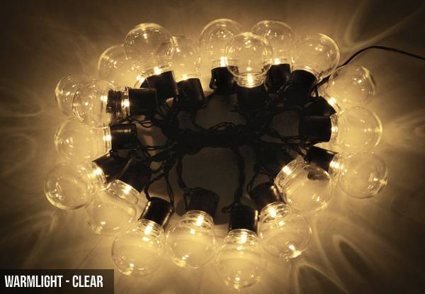 Retro Solar-Powered String Light Bulbs - Eight Options Available