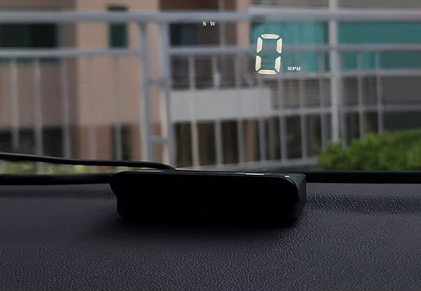 White Windshield Projection Heads Up Display