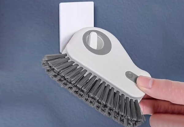 Set of Two-Piece Groove Cleaning Brush with Hidden Scraper - Available in Two Colours & Option for Two Sets