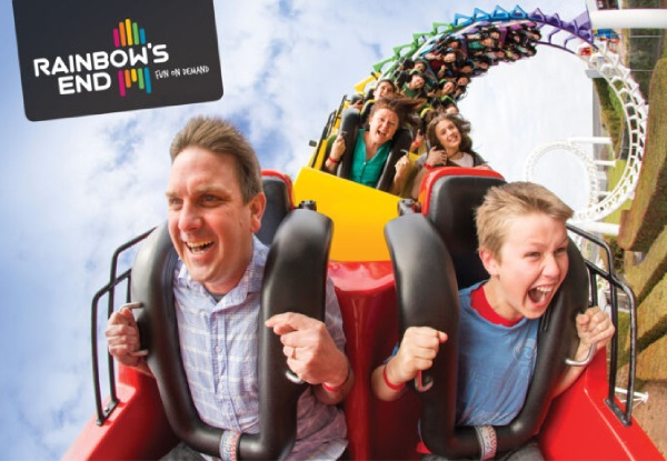 Rainbow's End Single Superpass incl. Unlimited Entry to All Rides - Options for Four Superpasses, Four Superpasses incl. Gem Panning Experience and Photo, or Four Superpasses incl. Virtual Reality Quad Play & Arcade Credit - Valid for Daytime Sessions