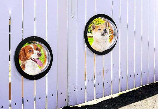 Dogs Acrylic Dome Window