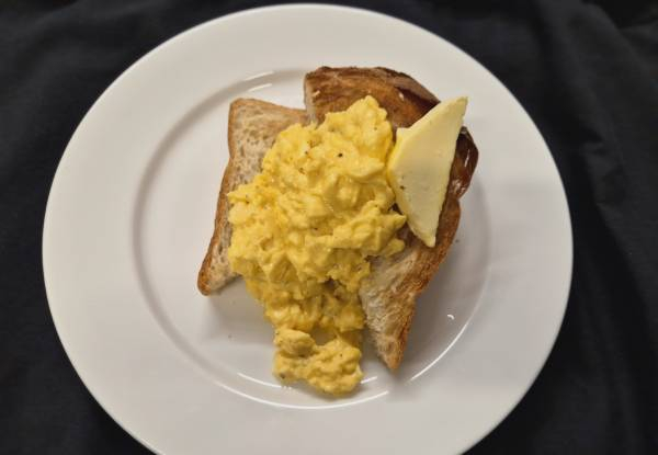 Eggs On Toast - Choice of Fried, Poached, or Scrambled - Valid 7 Days 9am to 12pm