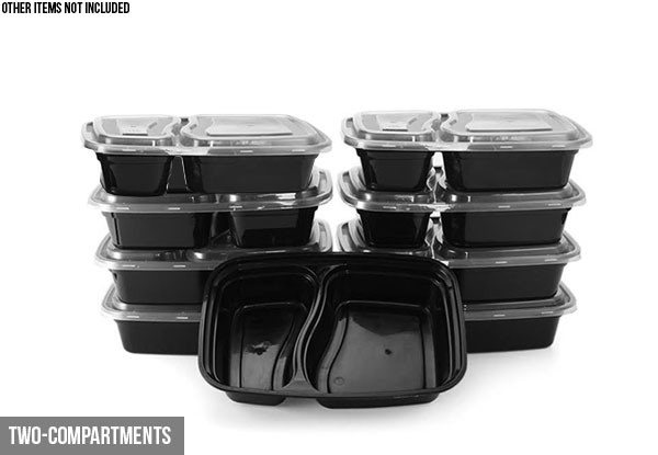 10-Pack of Reusable Food Storage Containers - Three Styles Available with Free Delivery