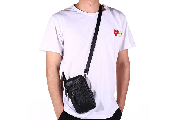 Men's Crossbody Phone Pouch - Available in Two Colours & Option for Two