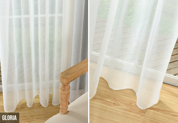 Sheer Readymade Curtains - Six Sizes Available