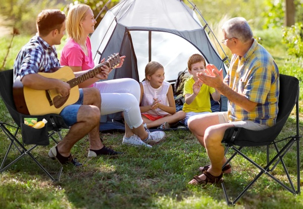 Lightweight Folding Camping Chair with Bag - Two Colours Available