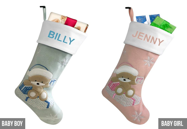 Standard Personalised Christmas Stocking - 11 Options Available