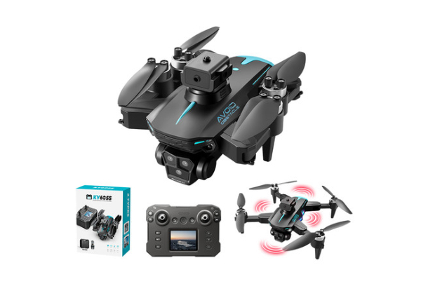 4K Max Drone with Triple Camera, Obstacle Avoidance, Altitude Hold, Aerobatic Rolls & Speed Adjustment