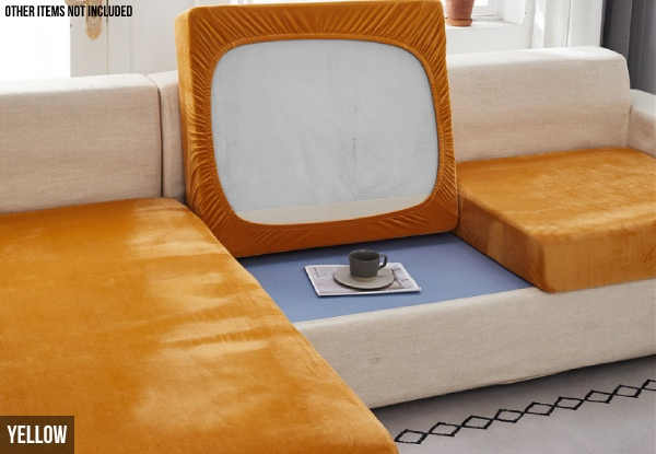 Velvet Sofa Seat Cover - Four Sizes & Nine Colours Available