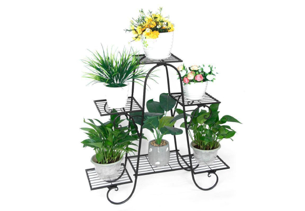 Seven-Tier Plant Stand Shelves