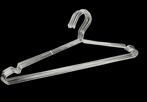 10-Pack Stainless Steel Metal Wire Hangers - Options for 20-Pack