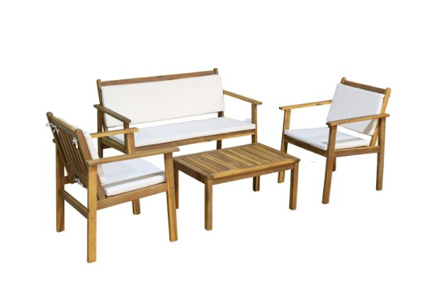 Ifurniture Four-Piece Viva Outdoor Lounge Set with Coffee Table
