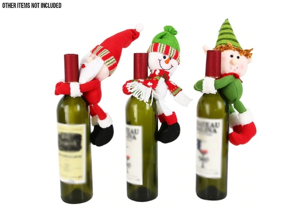 Christmas Wine Bottle Cover - Three Styles Available