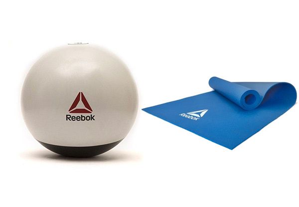 Reebok 65cm Stability Ball & 4mm Mat Set