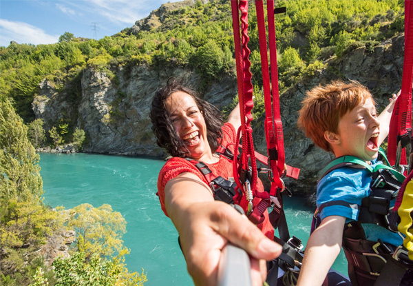 Kawarau Zipride, Meal, & Beer for Two People - Options for a Family of Four & Transport from Queenstown Bungy Centre Available