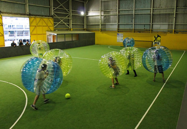 One-Hour Five vs Five Bubble Soccer Game incl. Court Hire, Bubble Suits & Referee