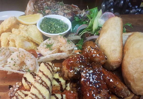 After Work Share Platter for Two incl. Bottle of Wine or Jug of Beer