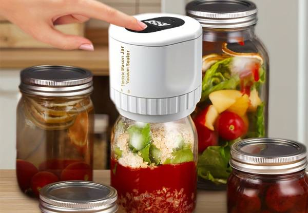 Electric Mason Jar Vacuum Sealer - Two Colours Available