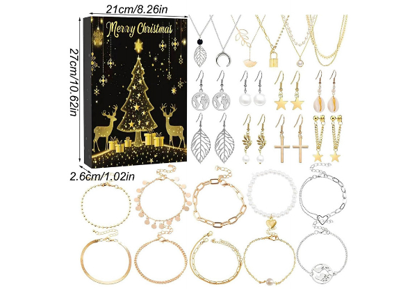 Christmas 24 Days Jewelry Advent Calendar - Available in Three Styles