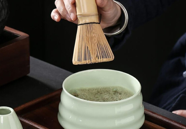 Four Piece Traditional Matcha Tea Whisk Set - Available in Two Colours