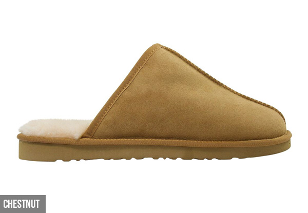 Auzland Men’s 'Andy' Classic Australian Sheepskin UGG Scuffs - Two Colours Available