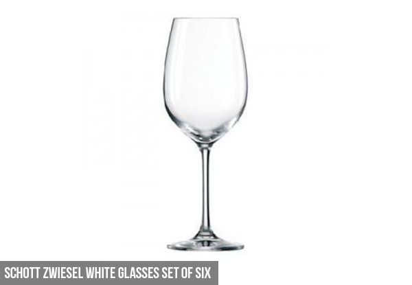 Set of Six Schott Zwiesel Glasses - Five Options Available