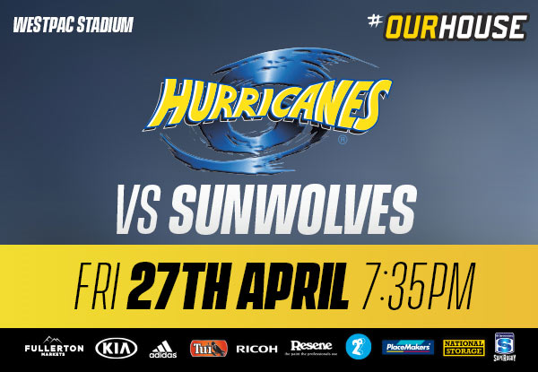 Matchday Tickets to The Hurricanes vs The Sunwolves or The Reds (Booking & Service Fees Apply) - Use the Promo Code GRABONE